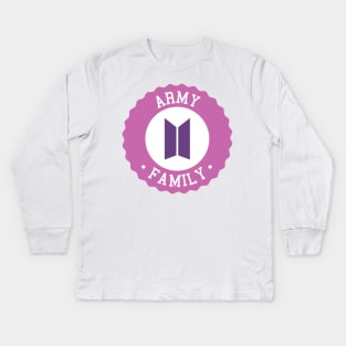 BTS army family Kids Long Sleeve T-Shirt